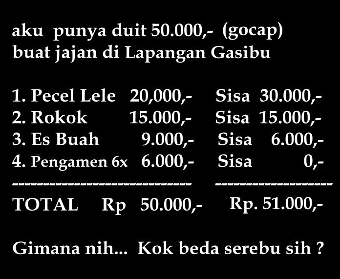 Endrosanto's tweet photo. Kenapa jadi lebih seribu ?
gimana ngitungnya nih?
Padahal udah pas... http://t.co/UF0uFpb28m
