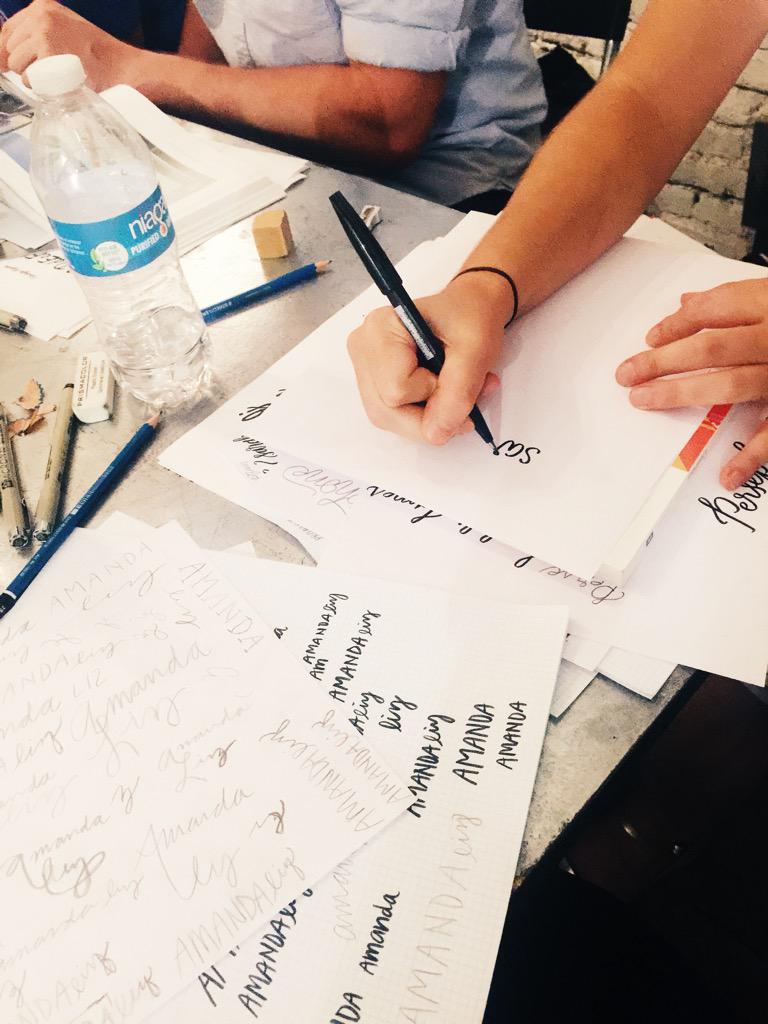 Such a great night spent handlettering &amp; meeting more creatives. Thanks for the awesome workshop, <a href="/danielgurwin/">Daniel Gurwin</a> 🎉