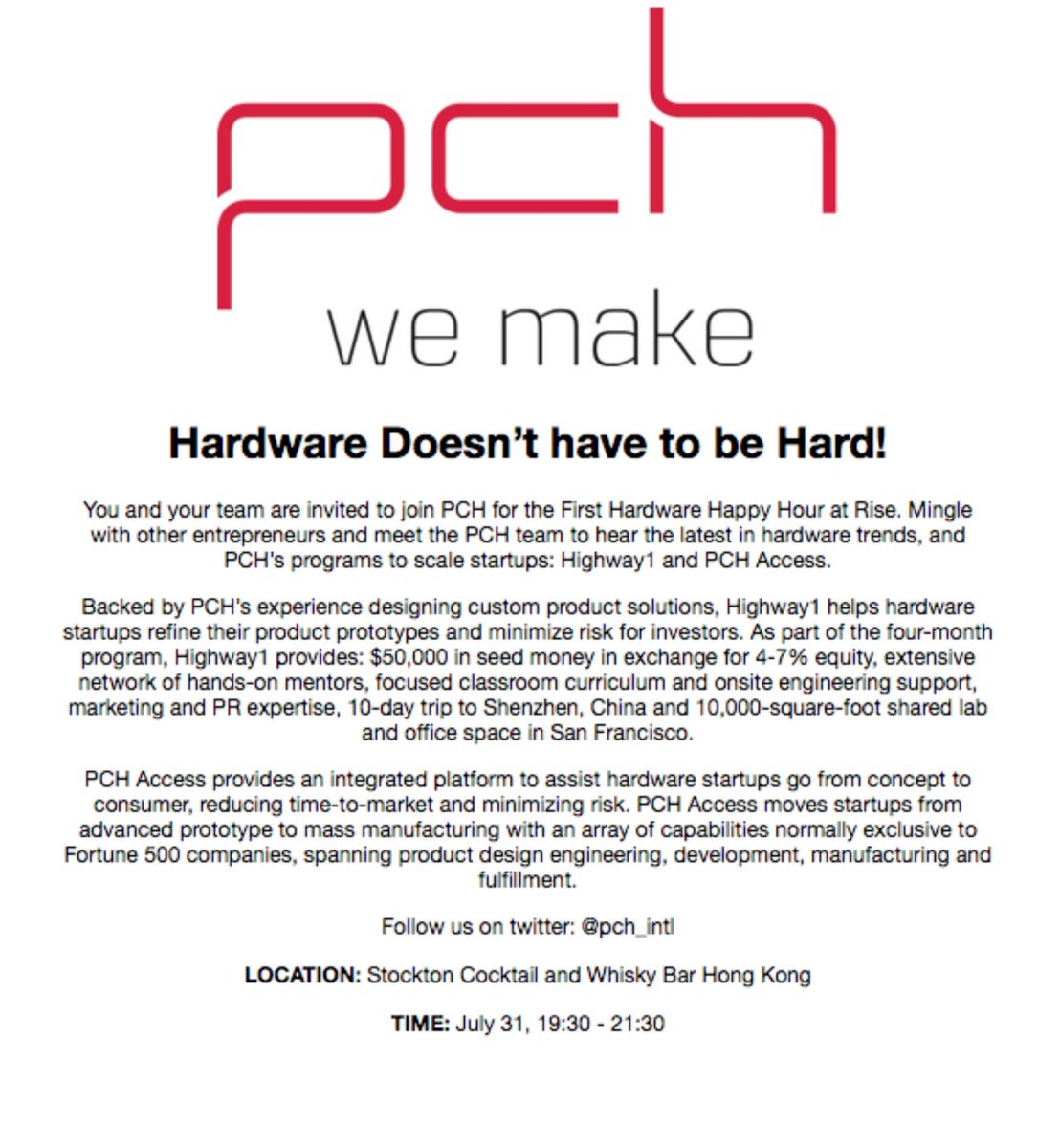 PCH tweet media