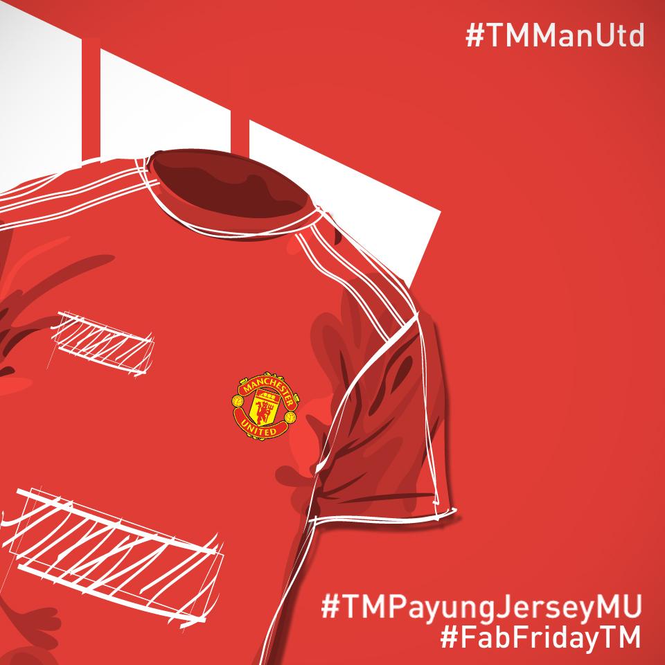 unifi's tweet photo. We are the FIRST to giveaway the Man Utd new kit in Malaysia. Join #FabFridayTM to WIN! #TMPayungJersiMU #TMManUtd http://t.co/cGmqF13AFA