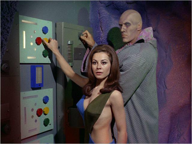 Sherry Jackson and Ted Cassidy in STAR TREK episode WHAT ARE LITTLE GIRLS MADE OF?  1966  Happy birthday Mr. Cassidy. 