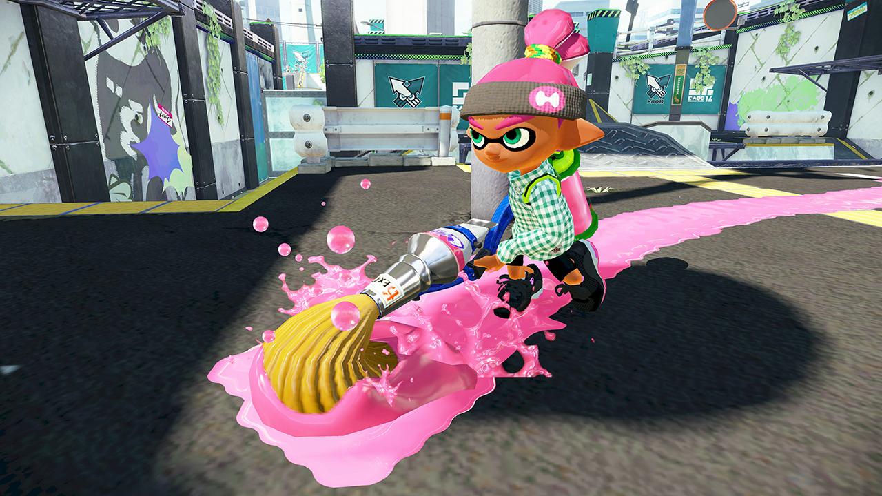 Splatoon スプラトゥーン 明日8月1日午前11時 新しいブキ パブロ ヒュー が追加される 素早い塗り移動とサブの トラップ で相手を撹乱し バリア の おすそわけ で仲間を援護することができる ステージを縦横無尽に駆け巡ろう Http T Co
