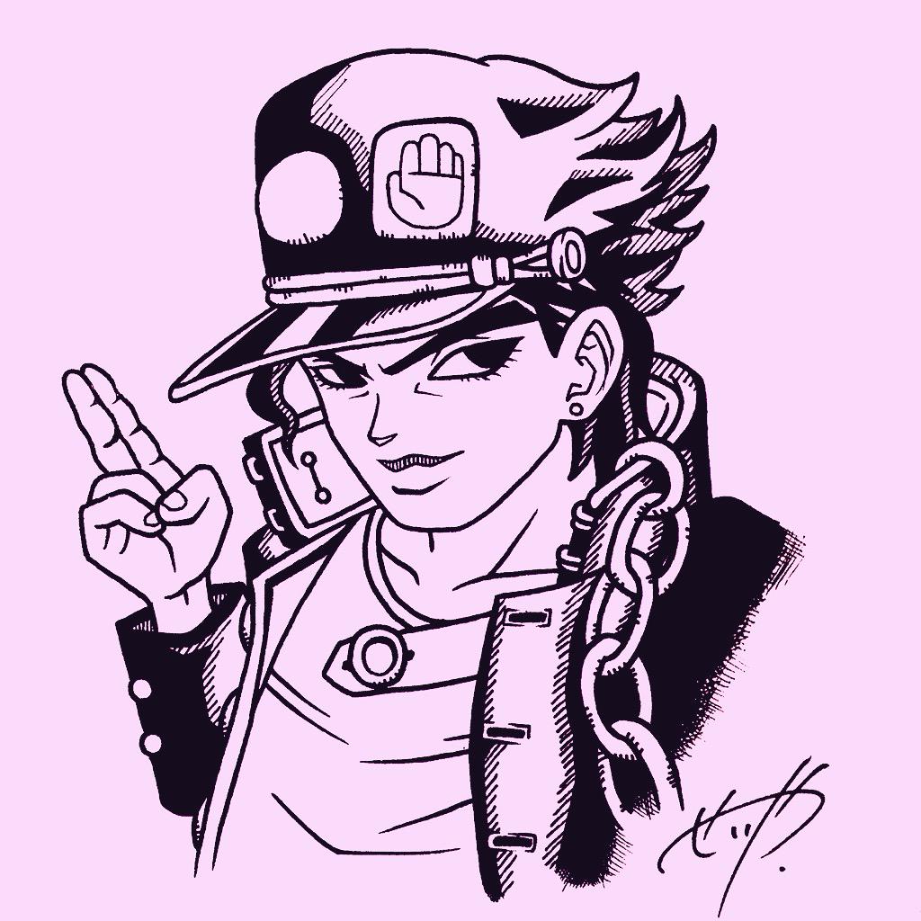 Uzivatel さいころ せいや Na Twitteru 空条承太郎 描いてみた Jojo ジョジョの奇妙な冒険 空条承太郎 イラスト 私の絵嫌いじゃないよって人rt 絵かきさんと繋がりたい Http T Co G2ood0w5el