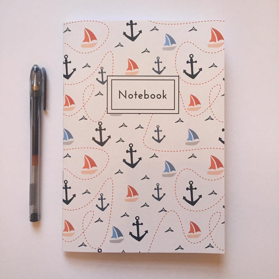 Char_Thornton's tweet photo. My first sample notebook printed with my sailing east design #ijustmade http://t.co/M6EjHDKX3t