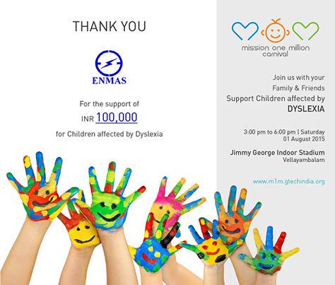 GTechIndiaOrg's tweet image. Two Children for One year says #Enmas GB Power Systems. It means a lot to the kids. #MissionOneMillion