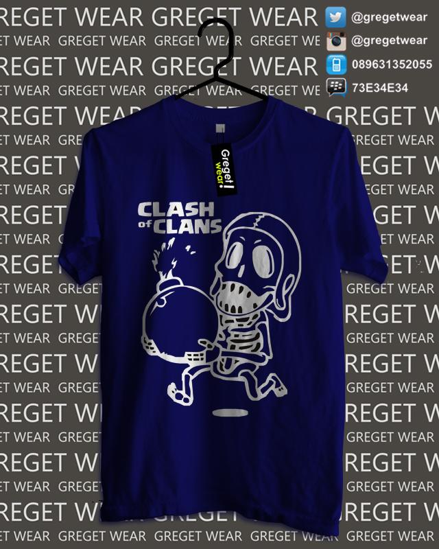 gregetwear's tweet photo. Pre Order! Kaos "Wall Breaker COC" 
Size: S, M, L, XL, XL, XXL 
Color: Black, Blue, Navy, Turquoise, Misty, White. http://t.co/xH42rKbNWE