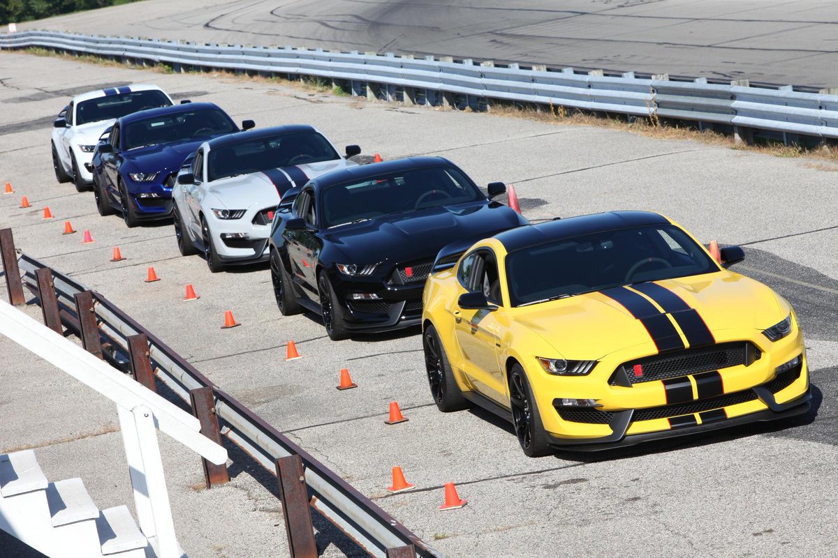 CNET's tweet photo. Ford's Shelby Mustang GT350 hits the track http://t.co/OUycklHLZ4 http://t.co/qgqg734hS5