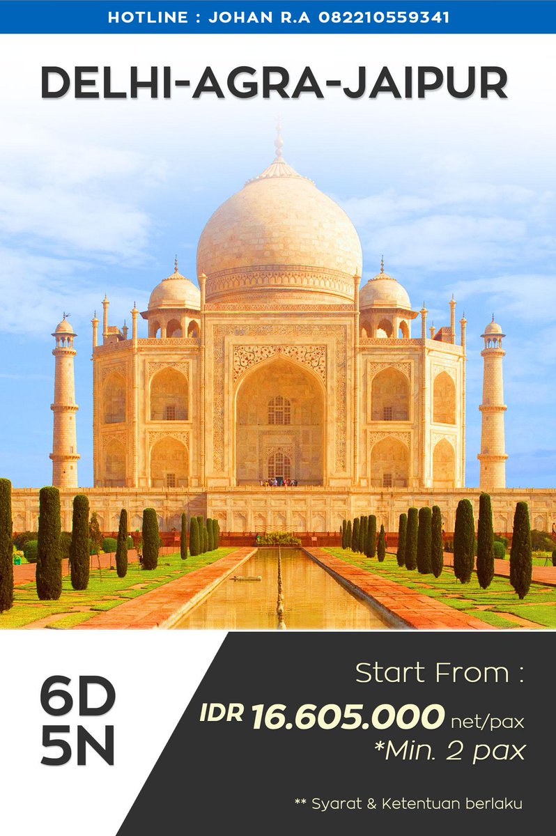 Mau Liburan ke India (Delhi-Agra-Jaipur)? Dapatkan paket promo hanya di ataindonesia.com