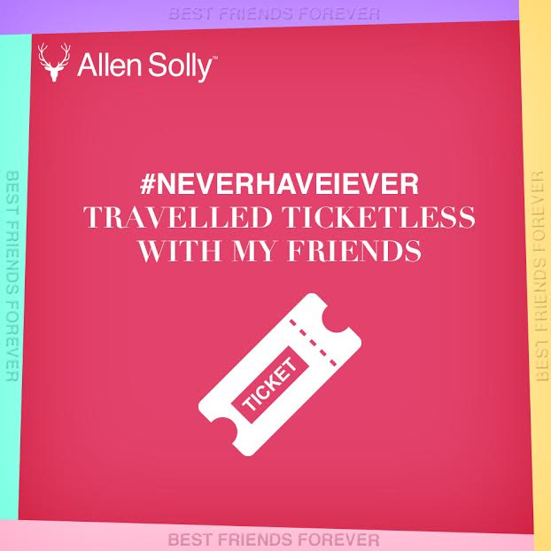 allensolly's tweet photo. The first question is here! RT and Tag your friends who are your partners in crime. #NeverHaveIEver http://t.co/rLUXxN8xll