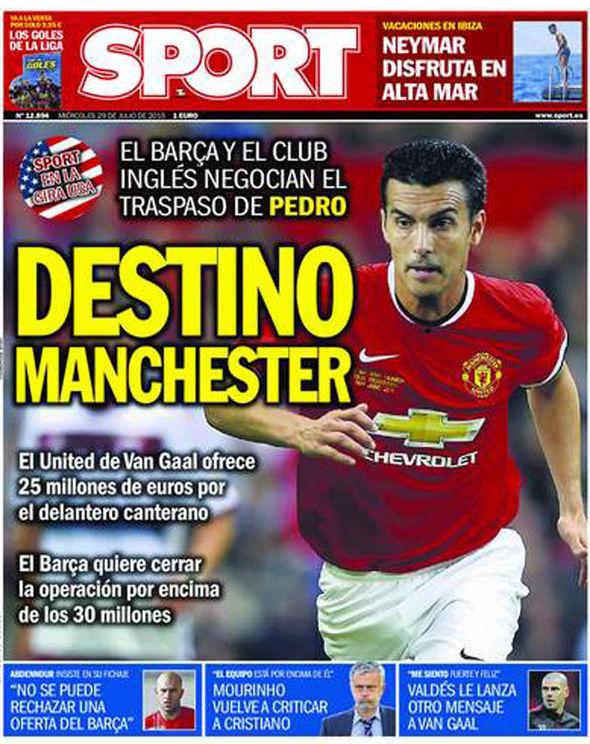 mdk.to/0CjA-oki - Klaim Resmi, Media Spanyol Pajang Gambar Pedro Berseragam MU