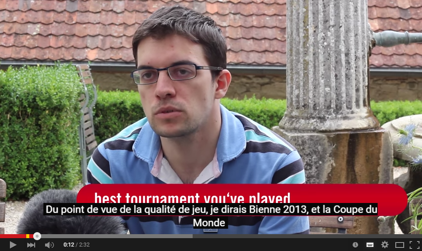 ffechecs's tweet photo. Interview blitz de Maxime, avec nos sous-titres en français !
https://t.co/HRUp5CZen3 http://t.co/ZaV7FUA37x