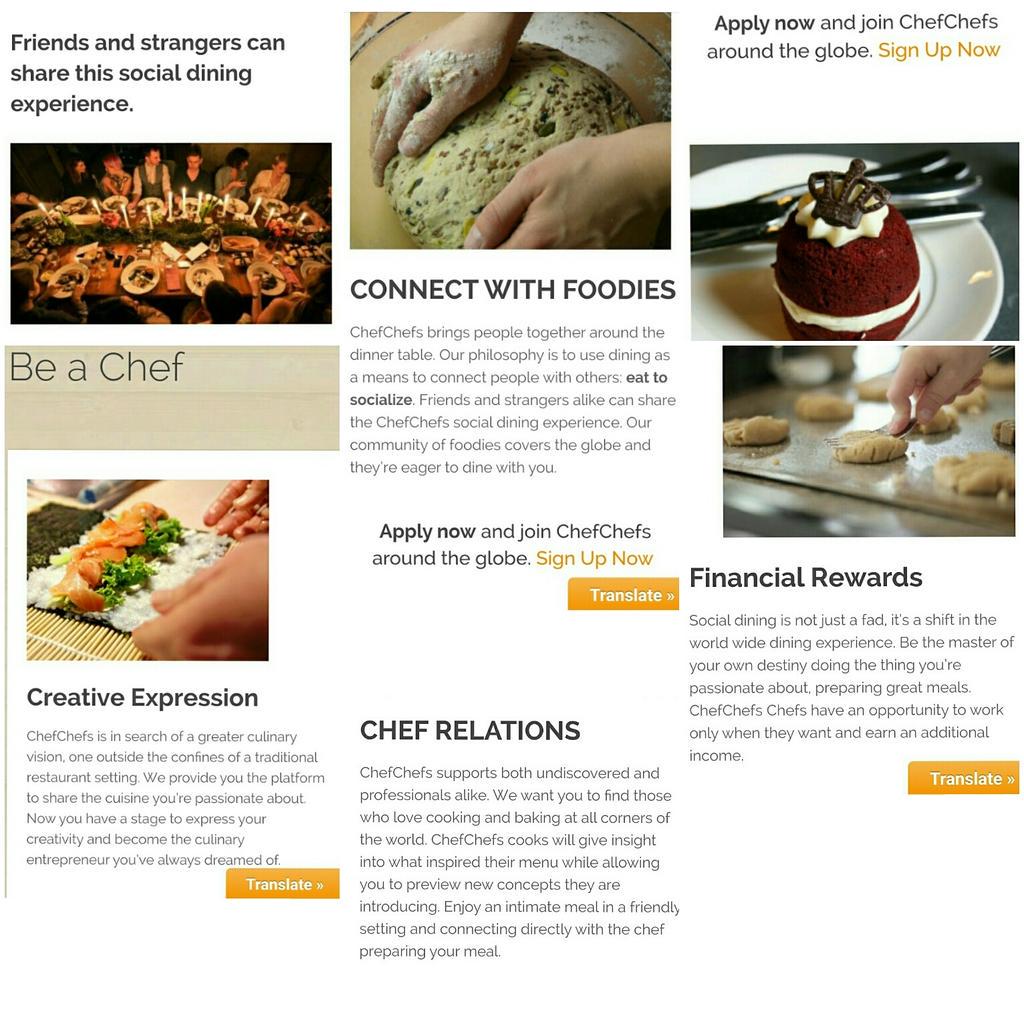 chefchefscom's tweet image. We are a social dining site promoting dining events in people's homes around the world.
ChefChefs.com/register