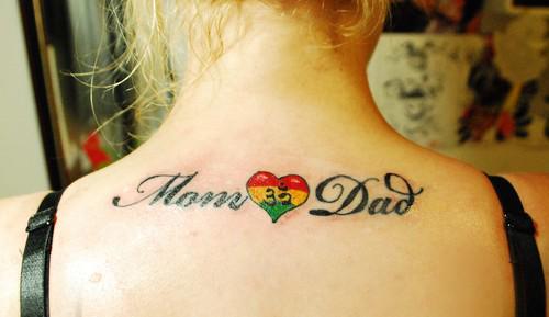 Best Mom Dad Tattoo Designs on Hand for Guys Collection