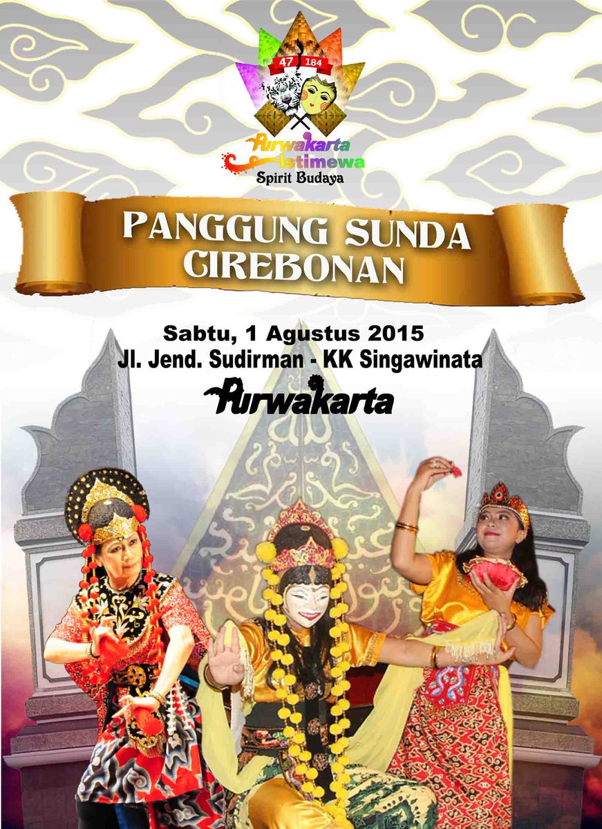 DiskominfoPWK's tweet photo. Saksikan Panggung Sunda Cirebonan di ruas Jl. Jend Sudirman (Pasar Jumaah) - Jl. KK Singawinata (Gedung Kembar) http://t.co/KRRcyJCGMy
