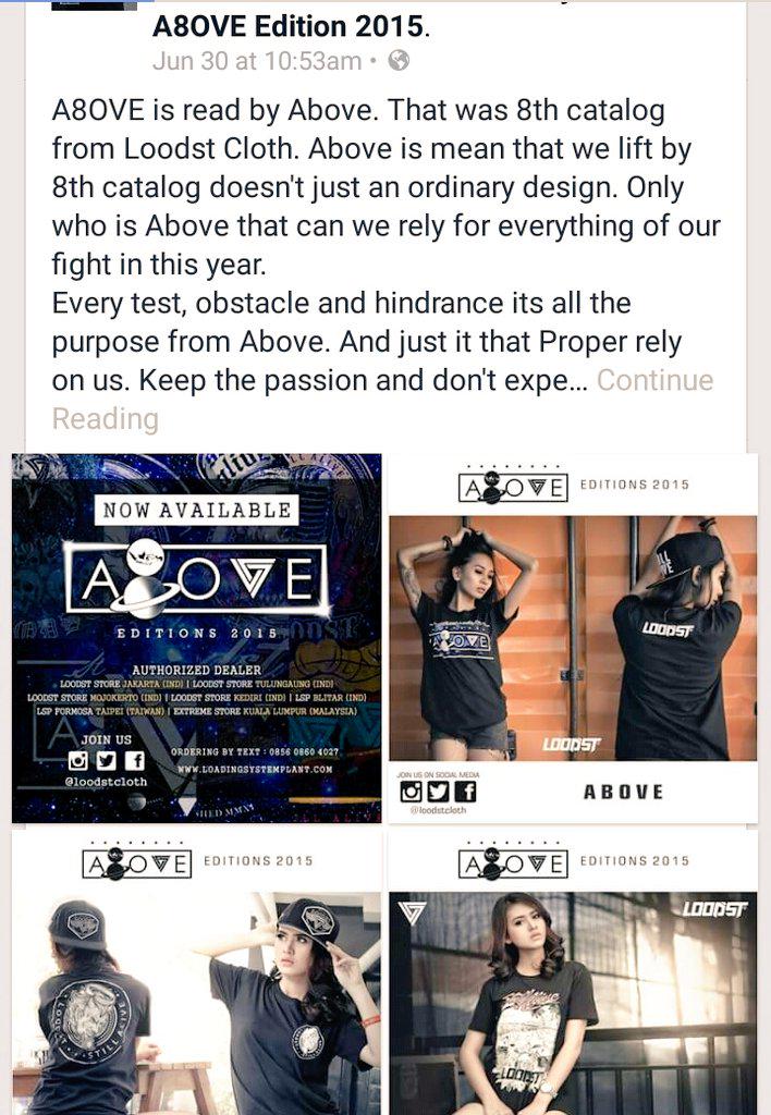 Siang LSP Genus! Masih hangat nih katalog terbaru @LoodstCloth #A8OVE edition 2015. Ayo yg sdh punya boleh RT!