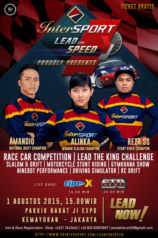 TOMMOROW ! #INTERSPORT #LEADFORSPEED #PRJKEMAYORAN
@alinkahardianti <a href="/reza_ss/">Reza</a> <a href="/adwityamandio/">Emmanuelle Amandio</a> <a href="/TipexBand/">Tipe-X</a> <a href="/SID_Official/">SID</a>