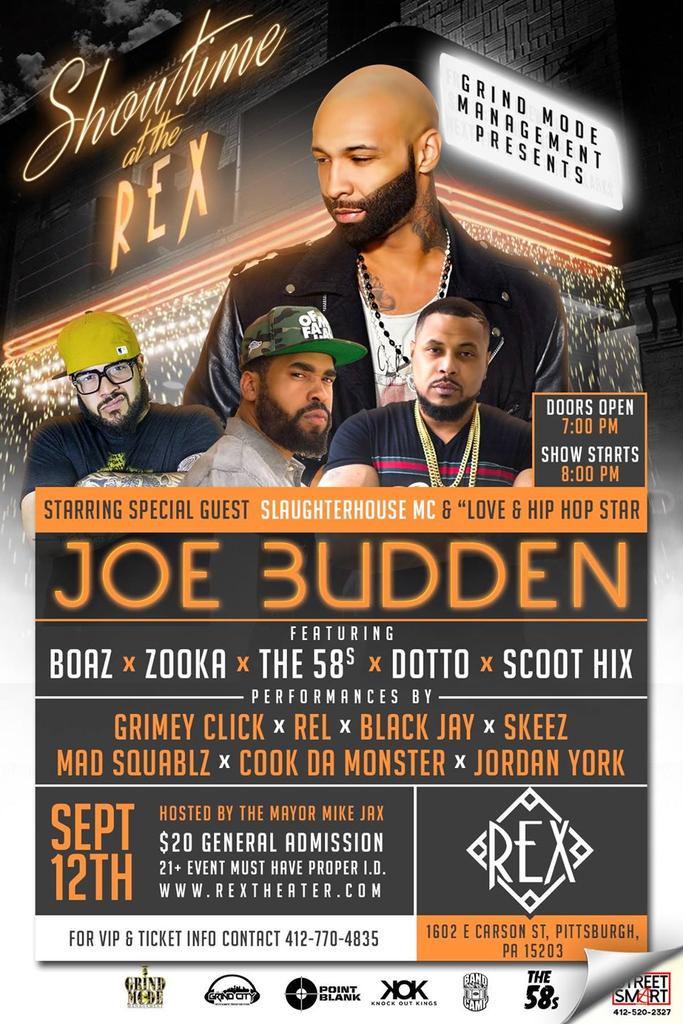 Save the date <a href="/RexTheater/">Rex Theater</a> <a href="/ervmgm/">Erv</a> @starbrite_17 <a href="/Grimey_Click412/">Grimey Click Muzik</a> <a href="/Boaz412/">Boaz</a> @blackjaymusic <a href="/cookthamonster/">OG Cook</a> @Mad_squablz