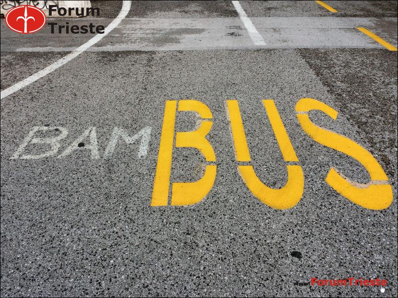 ForumTrieste's tweet photo. A #Trieste, dopo el #PediBUS e el #BikeBUS, xe ativo el #BamBUS che te porta in giro per #osmize!!! http://t.co/fmexK4r3Q8