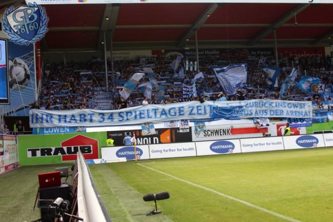 FussballUltras's tweet photo. Heidenheim - 1860 München 26.07.2015 http://t.co/r1fSKSFA7W
