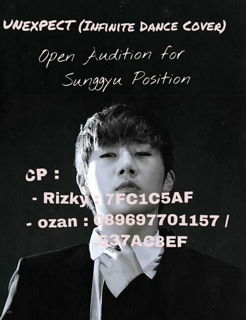Siang tweeps. Unexpect bawa kabar baru, kita lagi open audisi buat Sunggyu yang baru. More info? Mention/hub cpnya