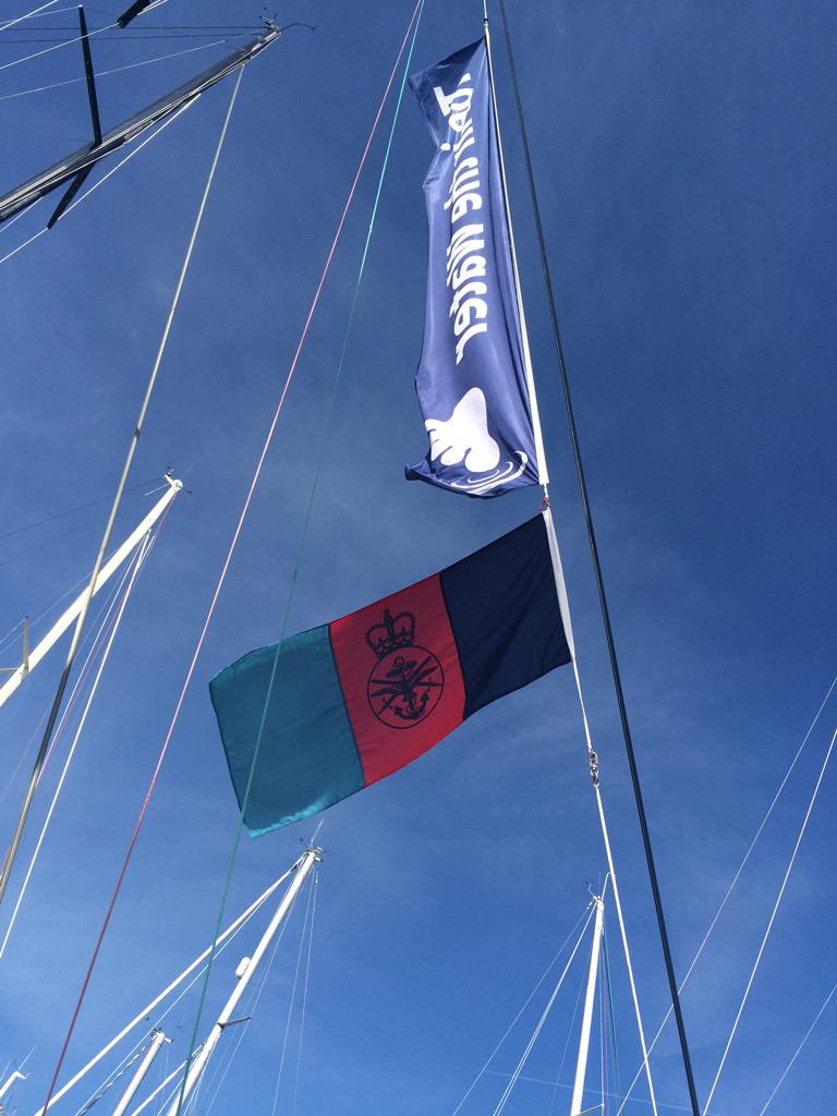 Proud to be flying the flag for Armed Services YC and <a href="/RoyalLondonYC/">Royal London YC</a> in <a href="/RYS_Bicentenary/">RYS Bicentenary</a> regatta with <a href="/deecaffari/">Dee Caffari MBE</a>