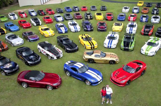 Pasutri Asal Texas ini, Sukses Koleksi 79 Unit Dodge Viper Sport goo.gl/7Lrq79