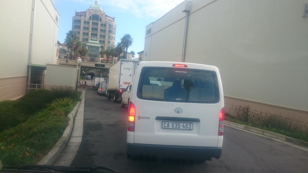 MooreWessel's tweet photo. @canal_walk new delivery entrance is a joke congestion with shoppers in between creates a frustrating situation. http://t.co/iv69SS1wcE