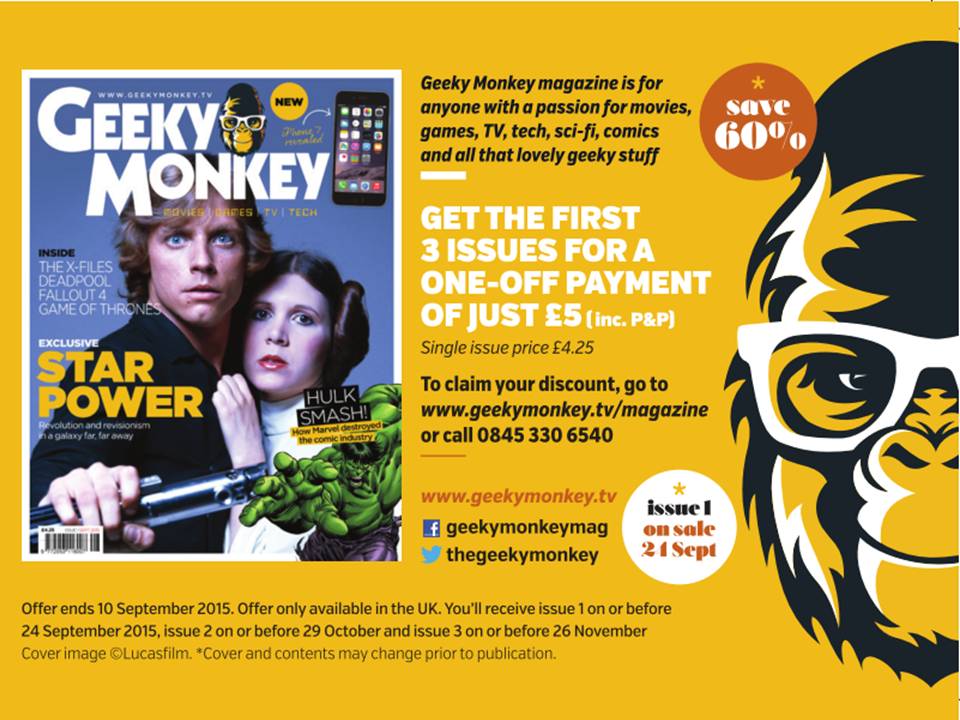 fantasmicuk's tweet photo. Head over to http://t.co/PU5qphaKjc to receive the first three issues of Geeky Monkey for ONLY £5 (inc. P&amp;P) http://t.co/MYpr1AAd6Y