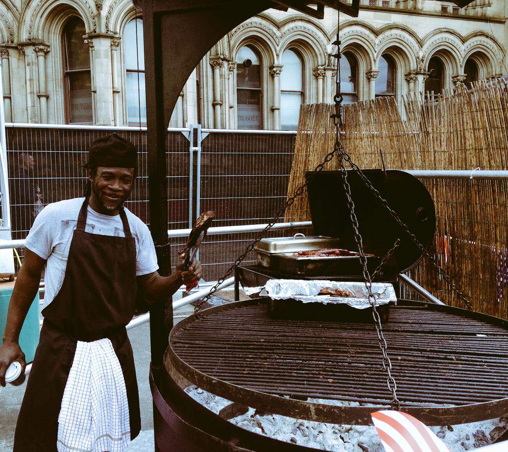 ManJazzFest's tweet photo. Get your street food fix at @manjazzfest's festival square @VFreshFood @AlsBBQShack @ChaophrayaThai #mjf2015 http://t.co/YDmJxF5d2v