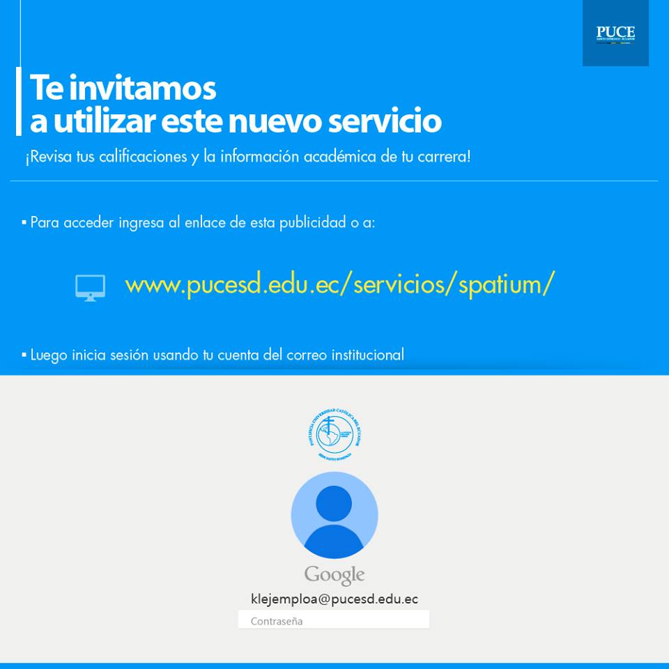 edwincamino_ux's tweet image. @somospucesd Estamos mejorando nuestra universidad con servicios en #cdsoftware : Spatium pucesd.edu.ec/servicios/spat…