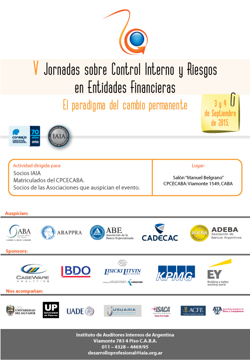 CarabanteMatias's tweet photo. V Jornada sobre Control Interno y Riesgos en Entidades Financieras. 
3 y 4 de Septiembre de 2015. #soysocioiaia http://t.co/VOCoPaGx2D