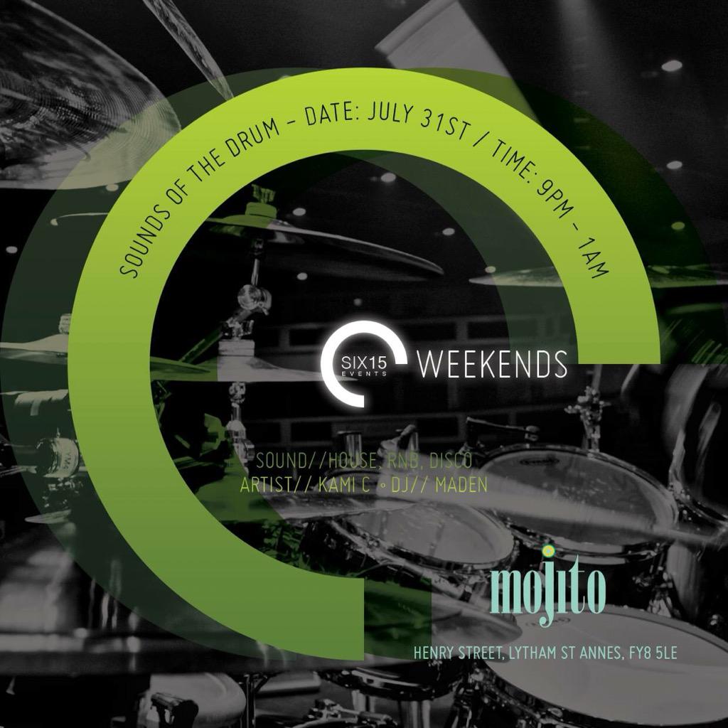 MojitosLytham's tweet photo. Catch @KamiCPercussion TONIGHT @MojitosLytham #percussion alongside @Jaegerossa http://t.co/qrsyTwWzPp