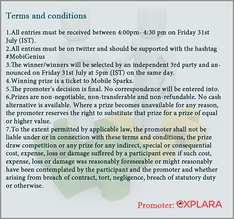 explara's tweet photo. Geared up for #MobiGenius at 4pm? Let’s prep you with the rules then. #ExplaraWeekends #contest http://t.co/lOyKhKrllC