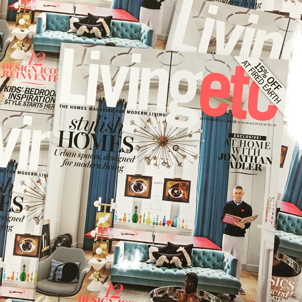 Livingetc Official (@livingetc) on Twitter photo Bright, bold and quite frankly, brilliant - <a href="/jonathanadler/">Jonathan Adler</a> invites us into his home in our September issue Bright, bold and quite frankly, brilliant - <a href="/jonathanadler/">Jonathan Adler</a> invites us into his home in our September issue