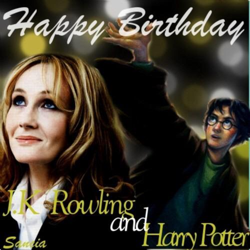 July 31st, happy birthday to both my heroes, J.K. Rowling and Harry Potter!!! !! 