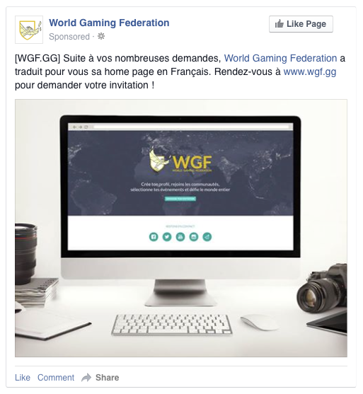 WGF_GG's tweet image. WGF a traduit pour vous sa home page en Français. Rendez-vous à wgf.gg ! #Gaming #esport #JeuxVideo