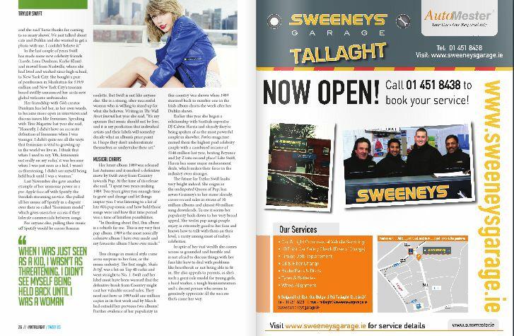AutoMesterIRL's tweet image. Sweeney's garage has been featured in @InTallaght magazine out today! Read online here.... fb.me/2gSMrEn4g