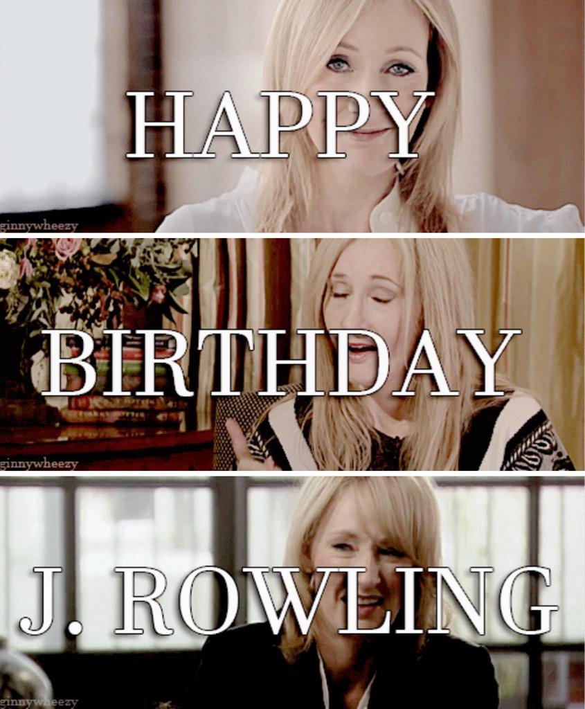 HAPPY 50TH BIRTHDAY TO J. K. ROWLING
Thank you for all the magic you made. 