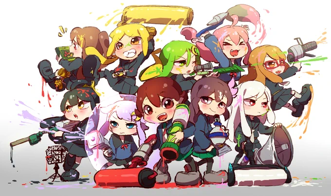 #睦月型でスプラトゥーン してみたらこんな感じ 
