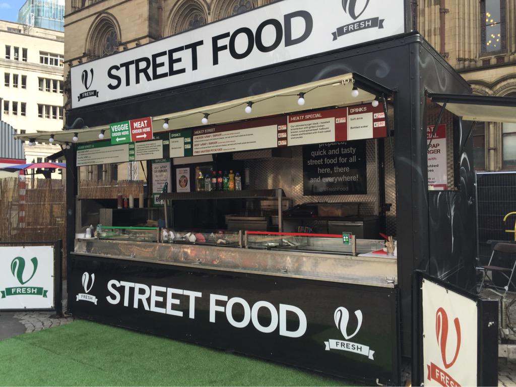 VFreshFood's tweet photo. Open and ready for you @ManJazzFest. Look forward to seeing over the next 10 days! #AlbertSq #Manchester http://t.co/EGkosv3BYs