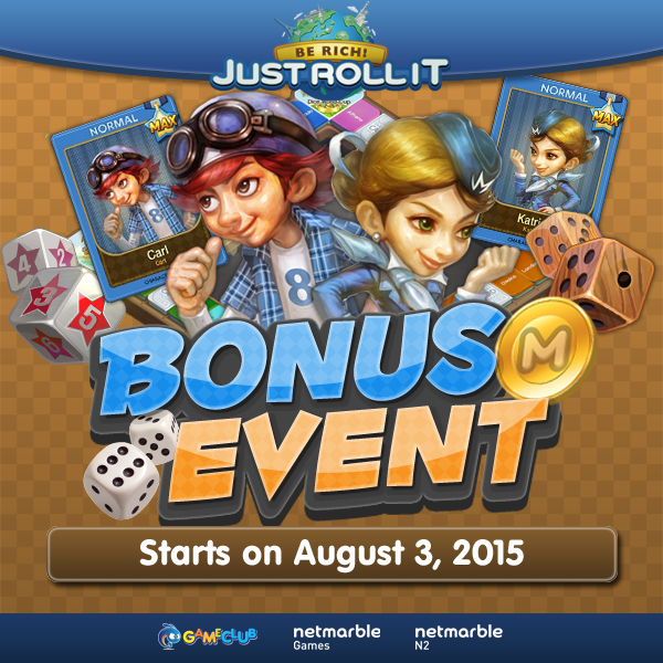JustRollItPH's tweet photo. Bonus Event this August!
For the complete mechanics, kindly click the link below: 
http://t.co/Ri7qHPg1Xc
#JustRollit http://t.co/8nXOAwOxh3