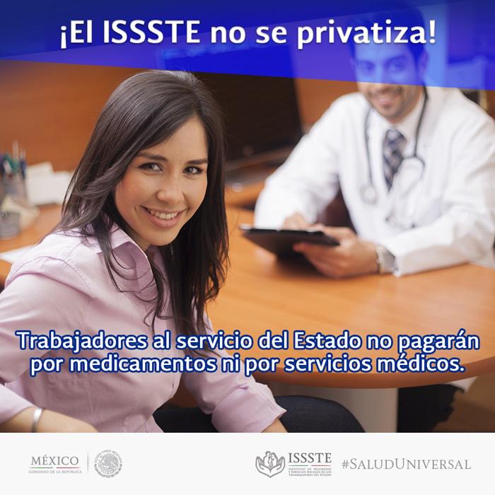 PresidenciaMX's tweet photo. #SaludUniversal No te dejes engañar; los medicamentos de @Tu_IMSS e @ISSSTE_MX son y seguirán siendo gratuitos http://t.co/XzOusVX7y0