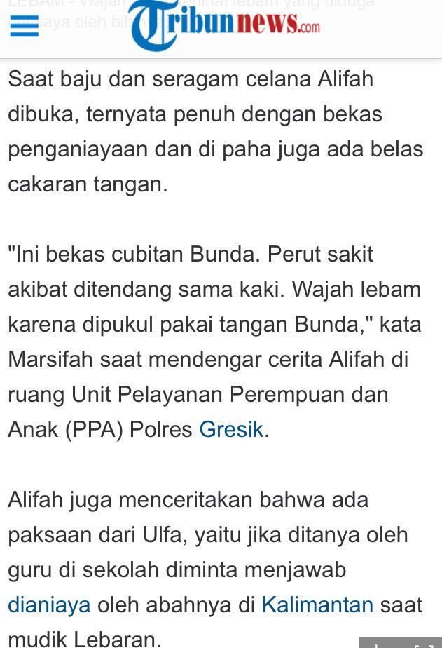 bukik's tweet photo. Di Polres Gresik, #Alifah baru berani mengaku disiksa bibinya. Disiksa sampai seperti ini >> http://t.co/IfSE5mpvHB