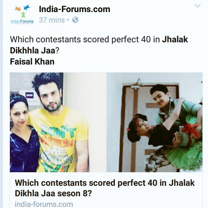 _FaisalKhanFC's tweet photo. OMG😍 @faisalkofficial is d 1st 1 2 score #perfect40 on @JhalakOnColors @ColorsTV #HappinessAtItsPEAK
RT: #Sharednews http://t.co/E1v66oj6fW