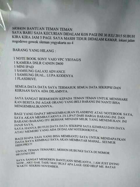 <a href="/mahasiswaUNS/">University of Life</a> min bantu share ya, taulah rasanya gimana ini skripsi.