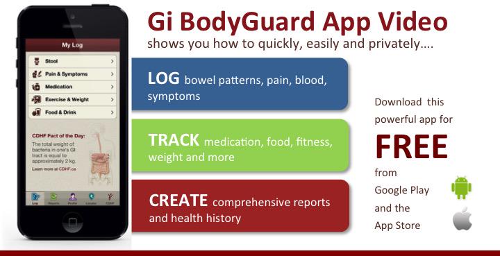 TheCDHF's tweet photo. #GiBodyGuard makes tracking digestive health intuitive & easy to share. Learn more: http://t.co/QonAjEIf2w http://t.co/GuBj8c9lKc