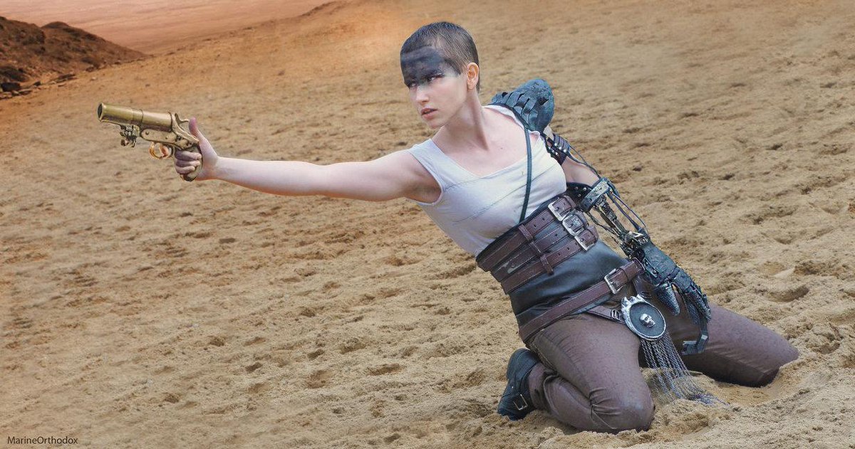 It's #FuriosaFriday! (#WeJustMadeThatUp...); #Cosplayer Marine Orthodox 
 ow.ly/Qk7c7 #MadMax