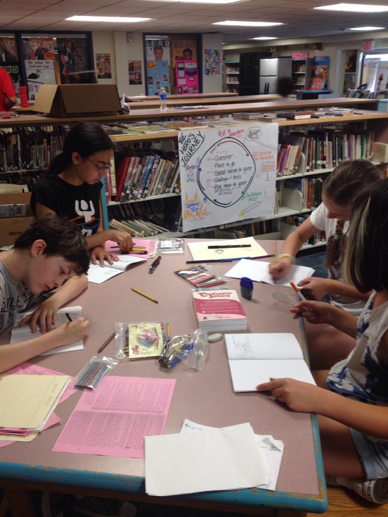 APSSummerFun's tweet image. Graphic Novel Writing Lab