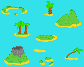 Islands are prepared to be conquered! :) #gamedev
Now I have to draw flags and the hardest part - sea background