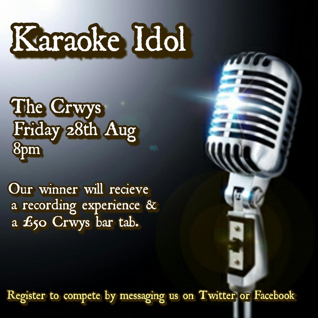 TheCrwys's tweet photo. Message us on Twitter or Facebook to enter our #Karaoke Idol competition. #BankHoliday #cardiff #keepitcrwys http://t.co/9ZkPAh4H1b